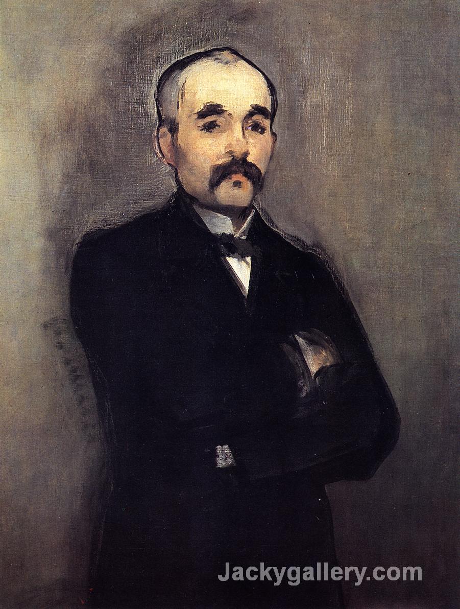 Portrait of Georges Clemenceau by Edouard Manet paintings reproduction